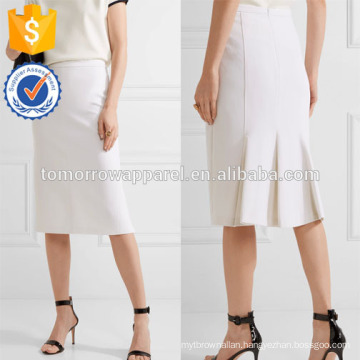 New Fashion Pleated Stretch-wool Midi Pencil Skirt DEM/DOM Manufacture Wholesale Fashion Women Apparel (TA5099S)